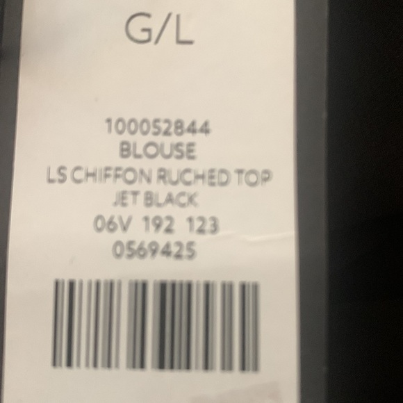 New black DYNAMITE blouse size large - Picture 7 of 8